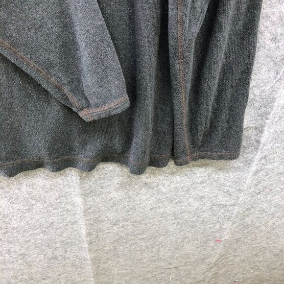 Quiksilver Editions Long Sleeve T Shirt Mens L Gray Crewneck Thermal - Picture 6 of 11